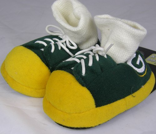 Green Bay Packers NFL Premium Baby Sneaker Slippers - 6-9 Months