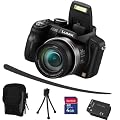 Panasonic LUMIX DMC-FZ45 Digitalkamera inkl. Mega Zubeh�r (2x Akkus - 4GB SDHC - Ladeger�t- Tasche - Stativ) FZ45