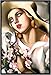 Framed Print by Tamara De Lempicka, Portrait d'une jeune Fille, 25.5 in X 37.5 in.