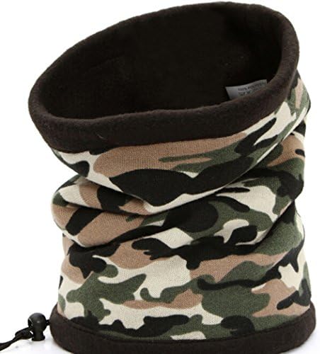 CooSports Unisex Fleece Head Wear Sports Reversible Beanie Top Hat Mask Scarf Skullcap Camouflage