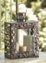 Pack of 4 Filigree Design Rectangular Candle Lanterns