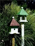Lazy Hill Mini House White/Verdigris Roof