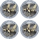 Set of Four Places Most at Home Occasions Drink Coasters - Style VMM4
