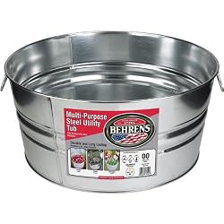 Behrens 3GS 17-Gallon Round Galvanized Steel Tub