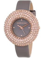 Kenneth Jay Lane Womens KJLANE-2508S-014 2500 Series Purple Textured Dial Purple Satin Watch