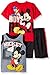 Disney Little Baby Boys' 3 Piece Mickey Mouse Rule T-shirt and Muscle T-Shirt Shorts Set
