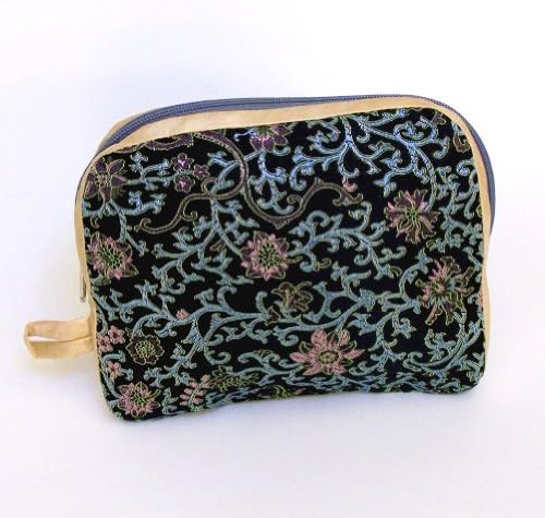 Ifrogee Satin Brocade Purse Digital Camera Holder CKP03 (5 Colors Available) (Black)