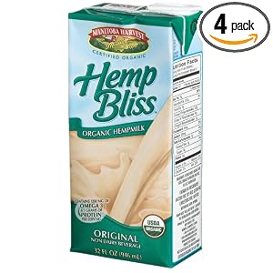 Manitoba Harvest Organic Original Hemp Bliss Hempmilk, 32 Ounce Boxes (Pack of 4)