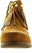 Soda Women's Dahlia Faux Suede Moccasin Fringe Wedge Ankle Bootie