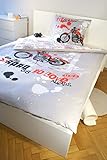 Maxi&Mini ROUTE 66 EN MOTO LINGE DE LIT PARURE HOUSSE DE COUETTE