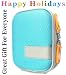 BOXIE Terrific Teal Camera Case for Canon PowerShot, Sony CyberShot, Nikon Coolpix, Pentax Optio, Casio Exilim, Olympus Stylus and Panasonic Lumix