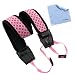 GTMax Pink Anti-Slip Soft Neoprene Camera Should/Neck Strap Belt for Canon EOS SL1 T5i T4i T3i T3 T2i; SX50 HS, G15; Nikon P520, P510, L820, L810, D5200, D3200, D600, D800 or any other Pentax Sony Fuji Olympus Panasonic SLR Cameras *with Cleaning Cloth*
