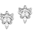 Platinum Diamond Earring Jackets - 0.90 Ct.