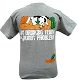 Rugby Shirt-Our Drinking Team has a Rugby Problem T-Shirt