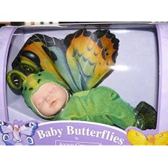 Anne Geddes 526991 Puppe Schmetterling gr�n gold