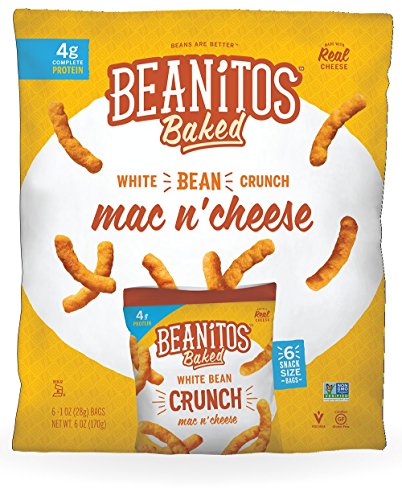 Beanitos Mac n' Cheese Baked Crunch Snack, 1 Ounce (6 Count)