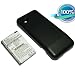 Extended High Capacity 2200mah Phone Battery for HTC Tmobile Google G1 G-1 + Black Cover