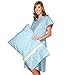 Gownies - Designer Hospital Gown Labor Kit (Small/Medium prepregnancy 0-10, Nicole Gownie with matching pillow case)
