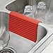 Kitchen Sink Saddle Double Sink Protector Cover, Red