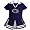 Penn State Nittany Lions Navy Blue Infant One Piece Cheerleader Dress