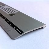 30cm 300mm Professional Metal Aluminium Cutting Ruler with Steel Edge Metric Aluminum Rule - Technical Drawing Drafting Art Craft School Office