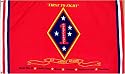 1st Marine Division MILITARY Flag - 3 foot by 5 foot Polyester (NEW)