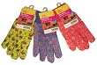 G & F 1823-3 "Just For Kids" Soft Jersey Kids Gloves, 3 Pairs Green/Red/Blue per Pack, Kids Size