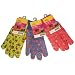 G & F 1823-3 "Just For Kids" Soft Jersey Kids Gloves, 3 Pairs Green/Red/Blue per Pack, Kids Size