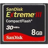 Sandisk 8GB Extreme III CompactFlash Card