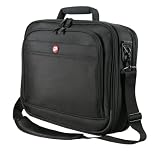 Port Manhattan ClamF 17 / 18 inch Frontloading Design 1680D Ballistic Nylon Laptop Bag - Black