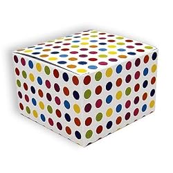Polka Dots - One Piece Gift Boxes (3" x 3" x 2")