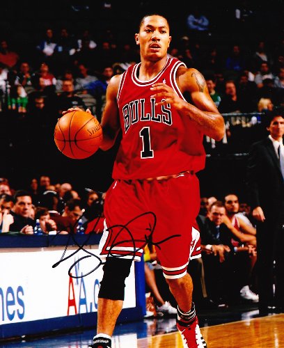 Derrick Rose signed autographed 8 x 10 photo Chicago Bulls
