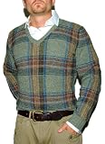 Polo Ralph Lauren Mens Wool Plaid Sweater Green