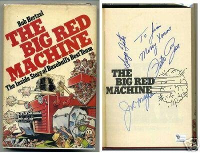 Pete Rose Joe Morgan George Foster Cincinnati Reds Signed Autograph Book GAI - Autographed MLB Magazines