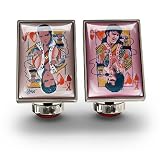 Elvis Presley King of Hearts Fashion Cufflinks from Würkin Stiffs® Artwork by Joe Petruccio
