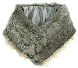 (カシュネ)cache nez レース付ラビットティペット 02-02-09110 NGRY ナチュラルグレー F