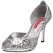 Bordello by Pleaser Women's Storm-06G Peep-Toe Pump,Silver Glitter,11 M US