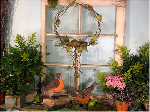 Ivy Bird Feeder Wreath and Garden Stake