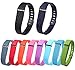 GreenInsync Colorful Replacement Accessory Wrist Bands laser style for Fitbit FLEX (Replacement Bands with Clasps)