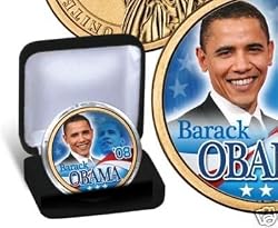 Lot of 5  Barack Obama President US $1 Coins 2008