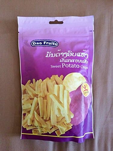Dao Fruits Sweet Potato Chips Snack Baked Crispy Sweet Potato 100 G.