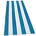 Kaufman- Turquoise Cabana Stripe, Large Beach and Pool Towel Set of 4. 100% Cotton Maximum Absorbency and Softness