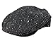 John Hanly & Co. Irish Tweed Flat Cap Charcoal Herringbone Sz S M L XL
