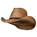 Customizable Raffia Straw Cowboy Hat - Natural