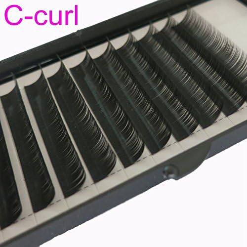 Varin C Curl Natural Black Long Fake False Eyelashes (12mm)