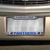 Carolina Panthers Metal License Plate Frame