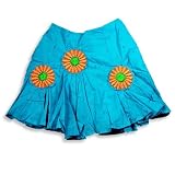 Haven Girl - Girls Eyelit Sheeting Skirt, Turquoise