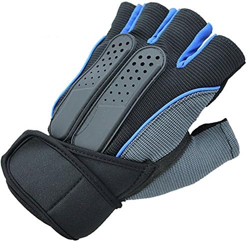 MolGym Weight Lifting Sport Professional Crossfit (WOD), Fitness &amp; Workout Fingerless Gloves with Wrist Wrap 4 Colors