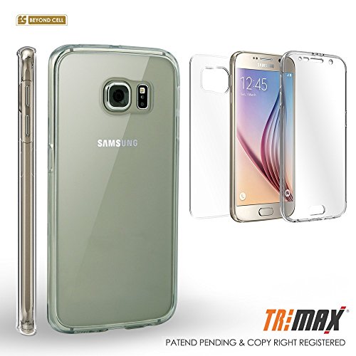 Spots8® Full Body Protection case for Samsung Galaxy S 6 Edge PLUS with Anti-Scratch Built-in Screen Protector made of Nanotechnology in Crystal Clear 360 coverage