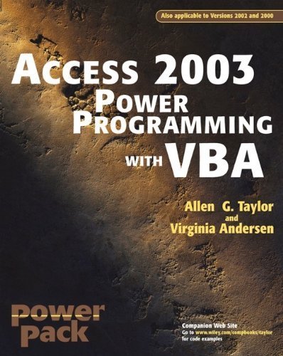 Access2003 Power Programming with VBA by Taylor, Allen G., Andersen, Virginia (2003) Paperback